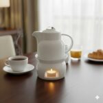 قوری یک نفره سفید هتلی تقدیس - Image 2