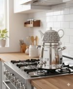 کتری و قوری استیل 5.5 لیتری نیوهوم NH19-1907 - Image 2