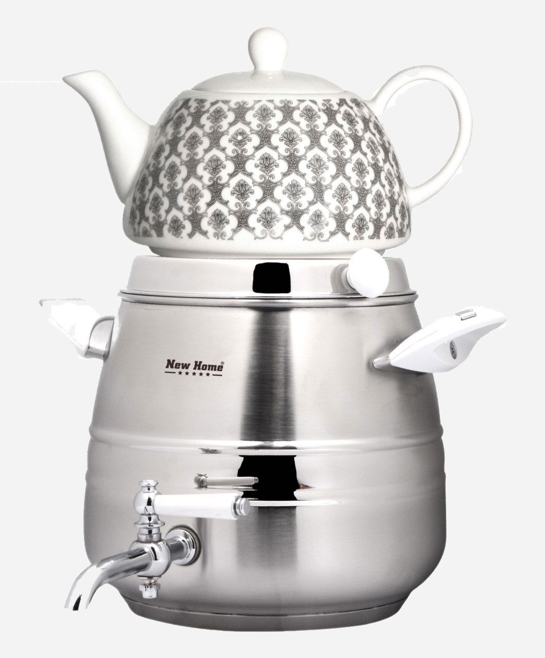 30 کتری و قوری استیل 5 لیتری نیوهوم NH19-1909 - Image 3