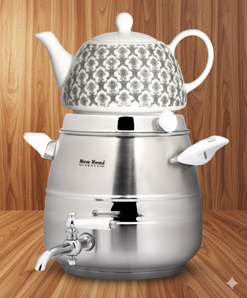 31 کتری و قوری استیل 5 لیتری نیوهوم NH19-1909 - Image 2