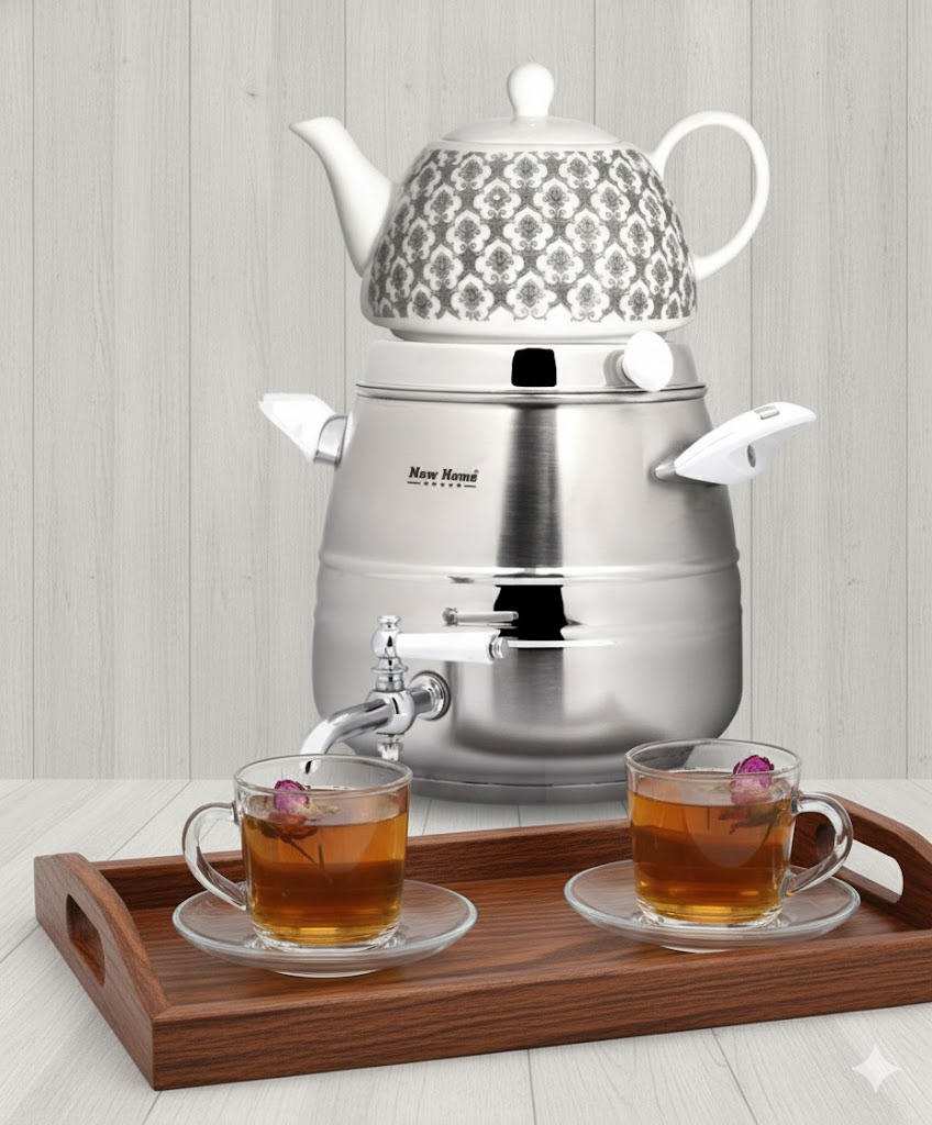 32 کتری و قوری استیل 5 لیتری نیوهوم NH19-1909 - Image 1