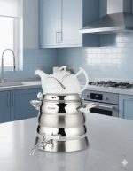 کتری و قوری استیل 5.5 لیتری نیوهوم NH19-1904 - Image 2