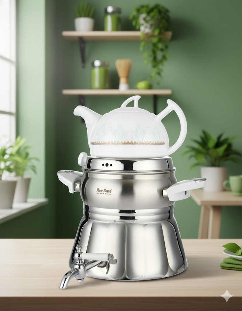 37 کتری و قوری استیل 5.5 لیتری نیوهوم NH19-1905 - Image 1