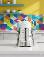 کتری و قوری استیل 5.5 لیتری نیوهوم NH19-1903