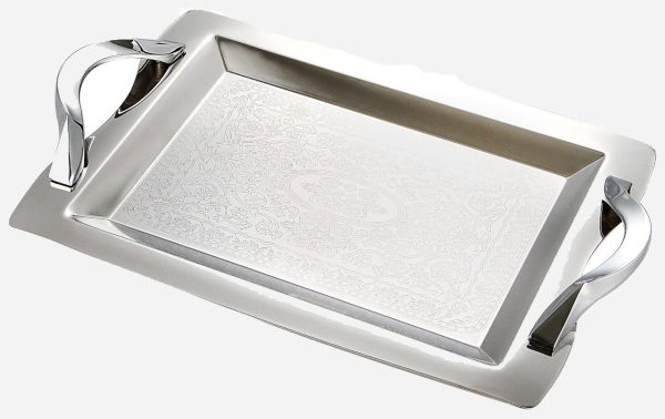 سینی استیل گلدار کوچک نیوهوم کد: NH08-1115 - Image 1