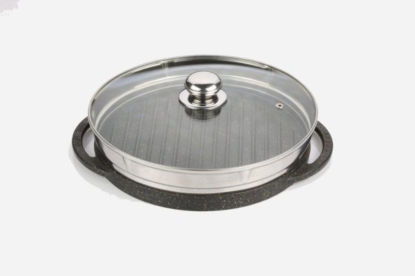 تابه گریل چدنی درب دار نیوهوم NH13-0051 - Image 1