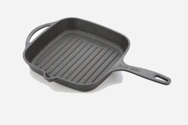 تابه گریل چدنی لبه دار تک دسته نیوهوم NH13-0056 - Image 1