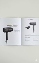 سشوار مسافرتی کیمی مدل KM-6835 - Image 4