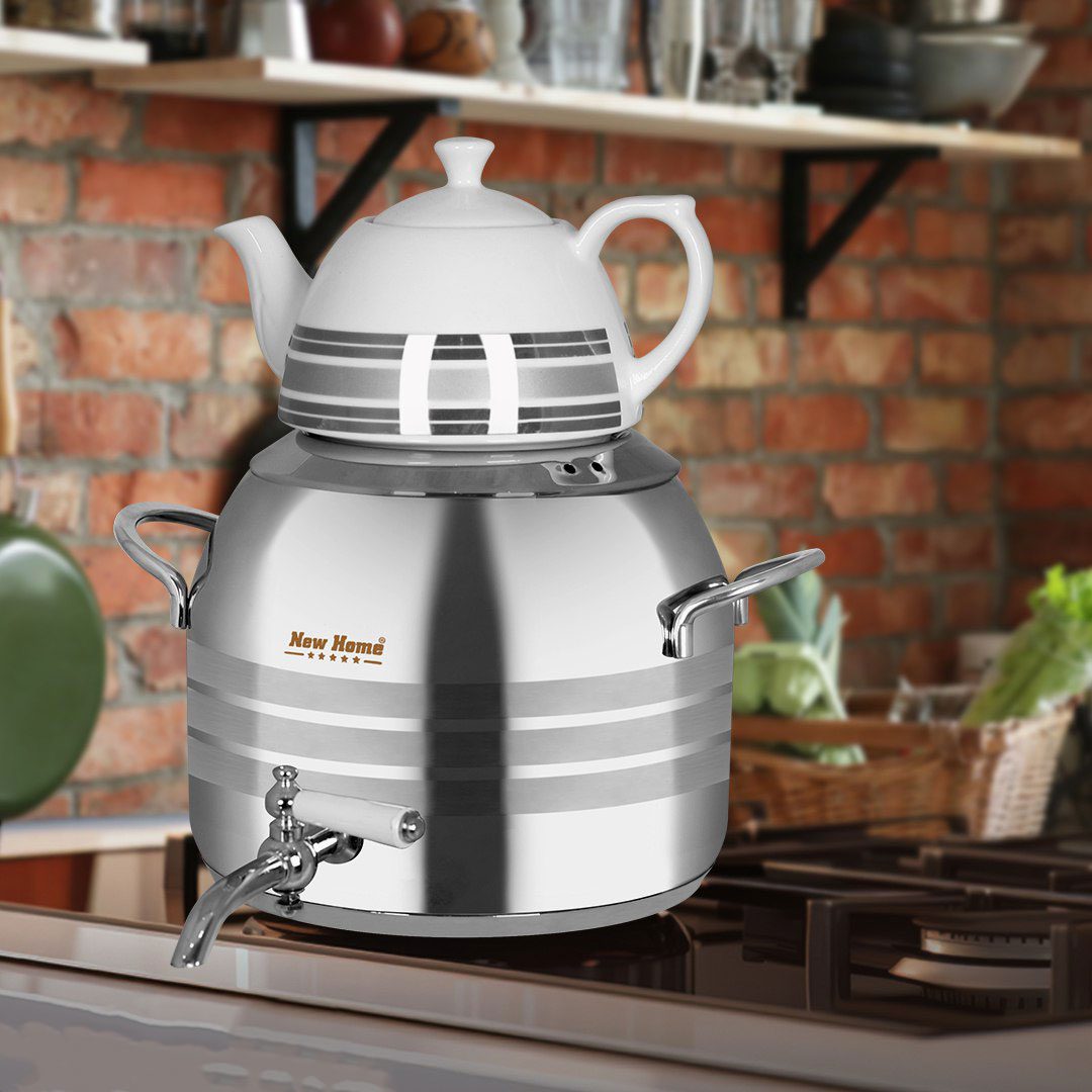 17 کتری و قوری استیل 6لیتر نیوهوم کد: NH09-3500 - Image 2