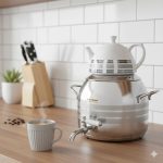 کتری و قوری استیل 6لیتر نیوهوم کد: NH09-3500