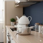 کتری و قوری استیل دسته باکالیت 3لیتر نیوهومNH09-4041 - Image 3