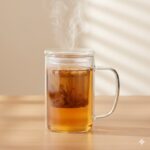 لیوان دمنوش شیشه ای پیرکس