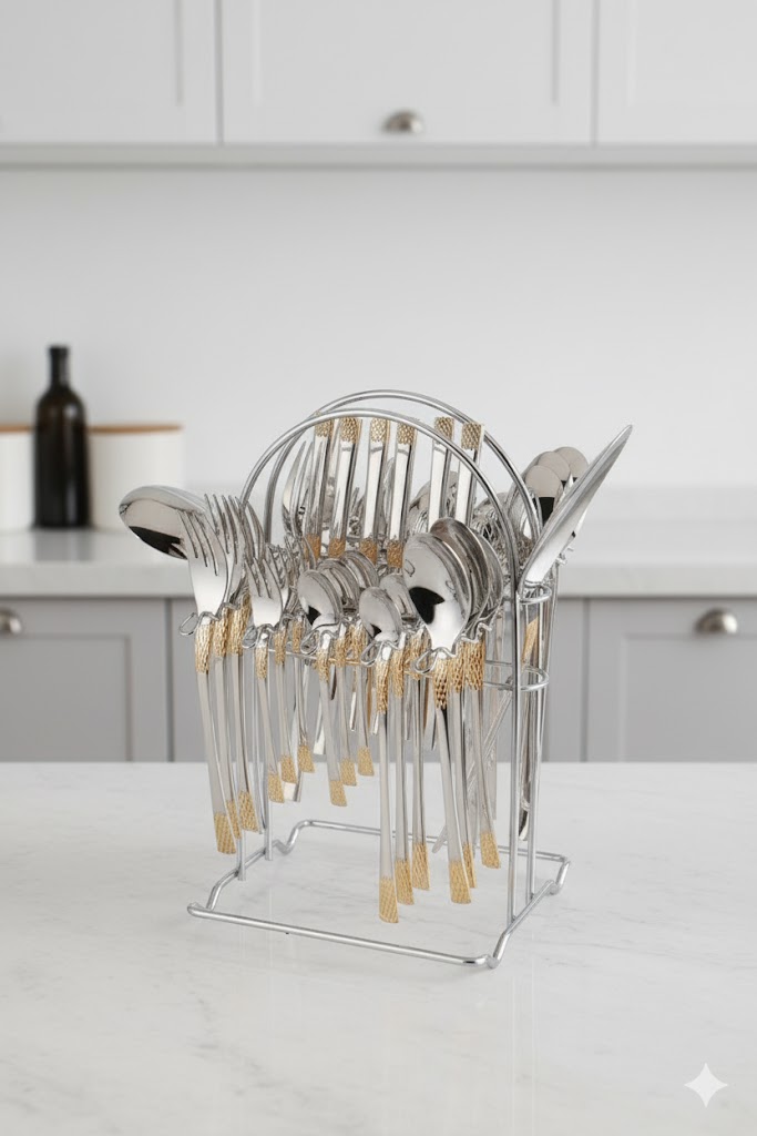 unnamed (10) سرویس 39 پارچه قاشق و چنگال نیوهومNH510-02G - Image 1