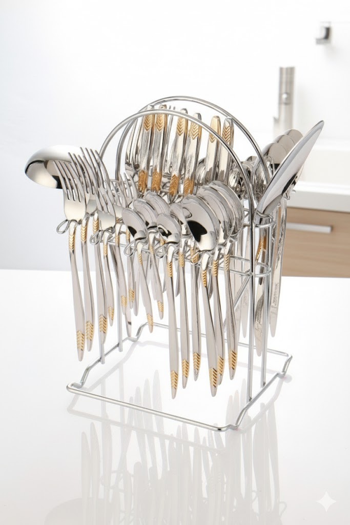 unnamed (13) سرویس 39 پارچه قاشق و چنگال نیوهومNH410-02G - Image 1