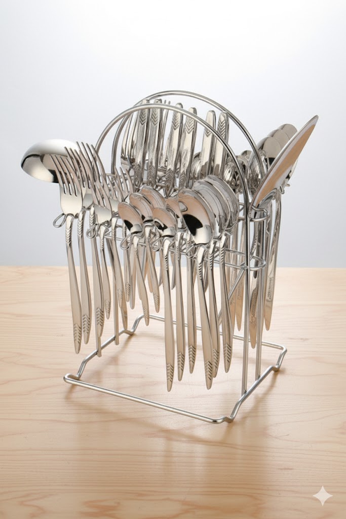 unnamed (15) سرویس 39 پارچه قاشق و چنگال نیوهومNH410-02 - Image 1