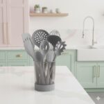 ست 9 پارچه کفگیر و ملاقه تمام سلیکونی نیوهوم NH15-1601