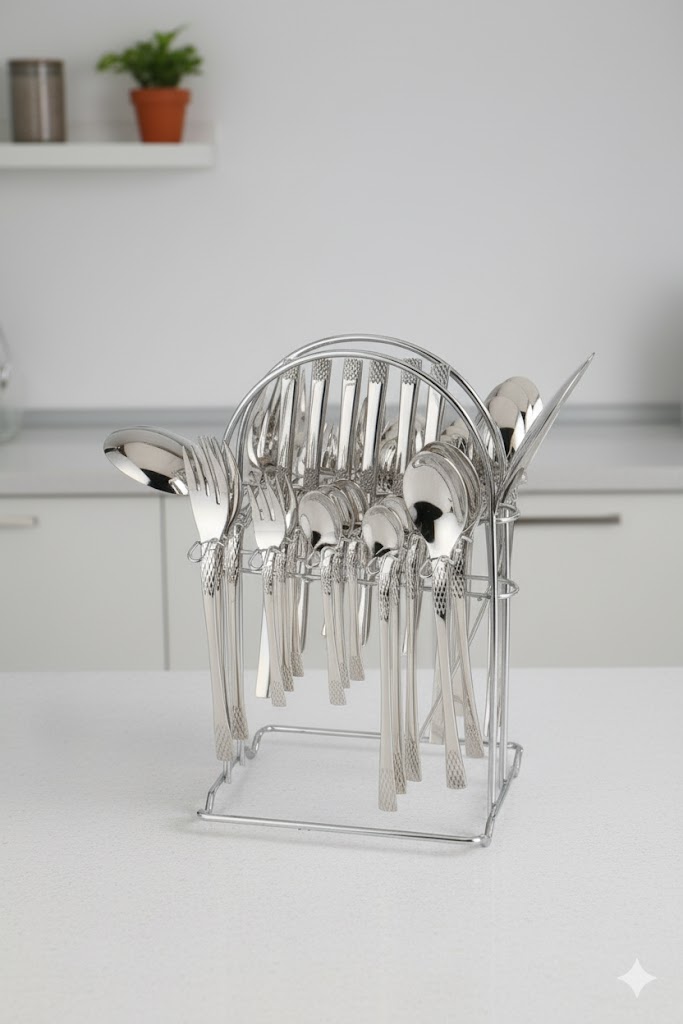 unnamed (8) سرویس 39 پارچه قاشق و چنگال نیوهومNH510-02 - Image 1