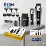 ست ماشین اصلاح 3 تایی دامادی کیمی KM-8531