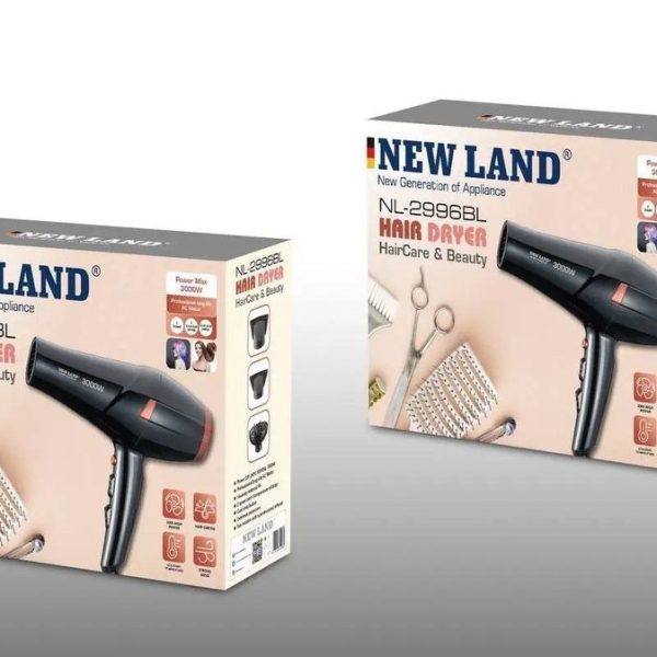 سشوار حرفه ای نیولندمدل NL-2996BL