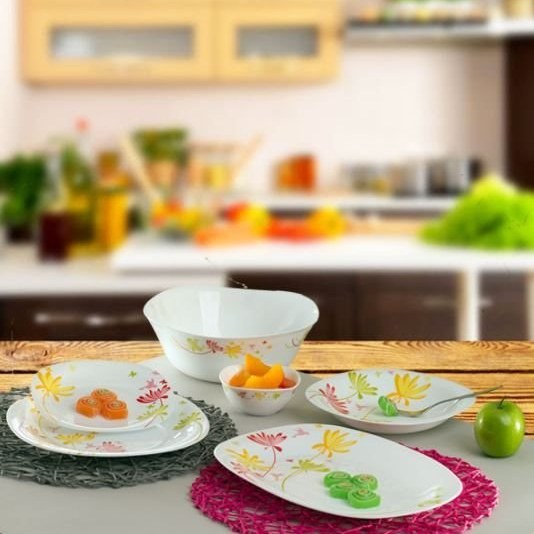 سرویس غذاخوری 28 پارچه پارس اپال طرح بِرد کد 440
