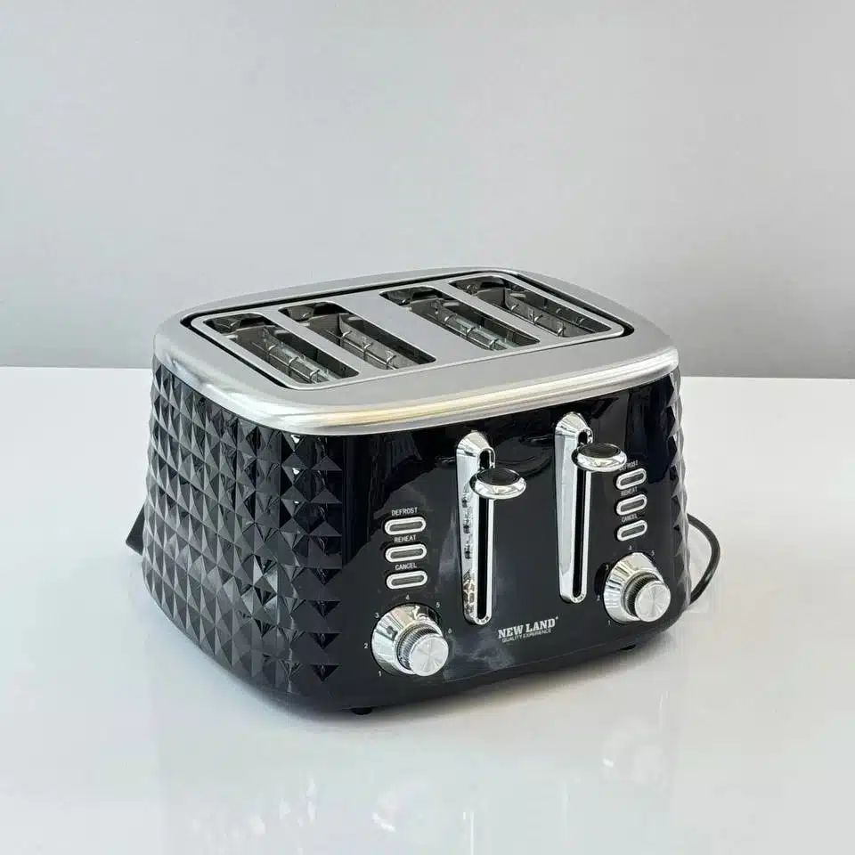 Jvd_ytqvb7YH8QmQ توستر نان استیل چهار تیکه نیولند مدل NL-3074 - Image 1