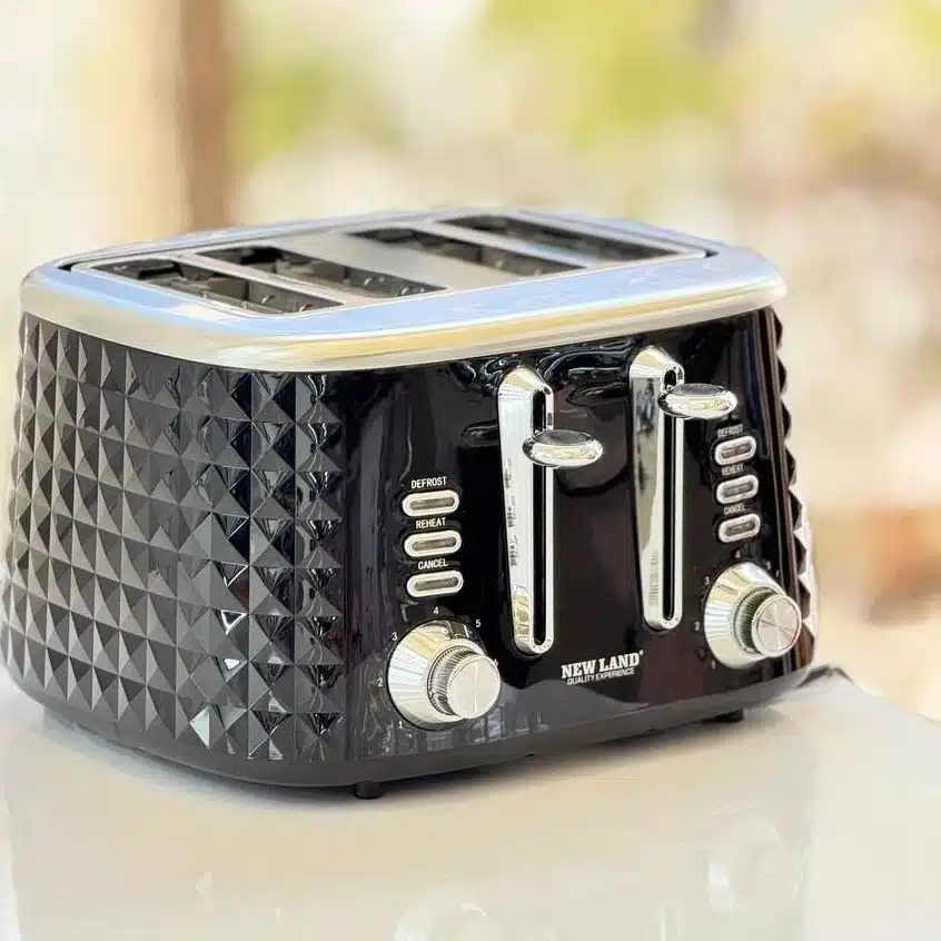 توستر نان استیل چهار تیکه نیولند مدل NL-3074 1