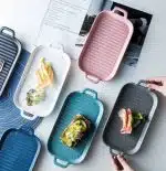 تابه گریل مات سرامیکی رنگی سایز ۲ پرنس هوم - Image 2