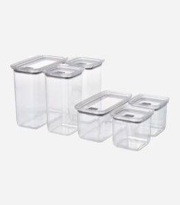 بانکه درب دار ایکیا مدل KORALLVIPPA ست 6 تایی 2 10