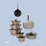 سرویس قابلمه 15 پارچه کیهانی مدل دیاموند یونیک کد UN-8523 - Image 2