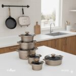 سرویس قابلمه 15 پارچه کیهانی مدل دیاموند یونیک کد UN-8523