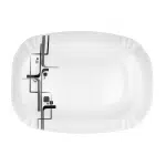 سرویس غذا خوری 40 پارچه اوپال هومیت طرح شایا خاکستری - Image 3