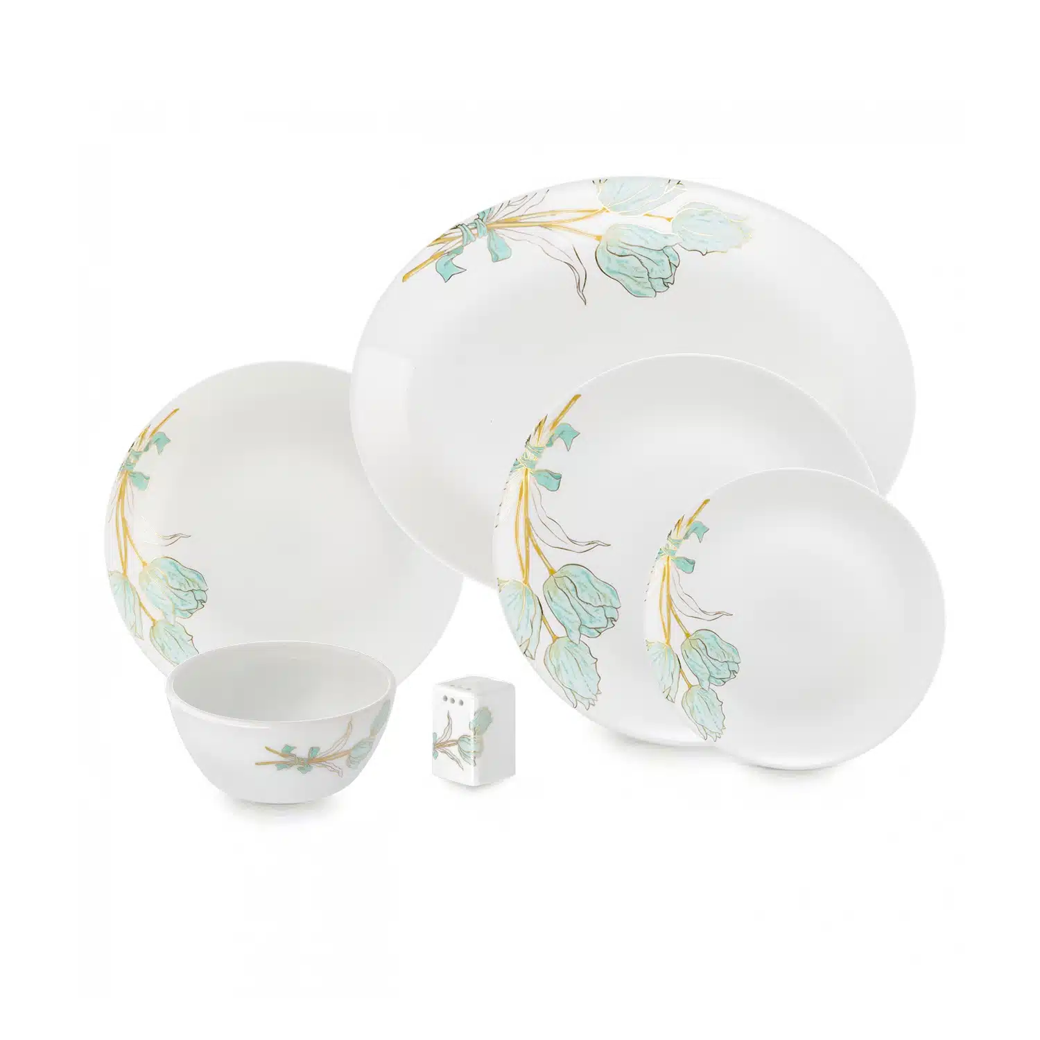 28-با-سایه-4 سرویس غذا خوری 25 پارچه اوپال هومیت طرح دانژه آبی - Image 1