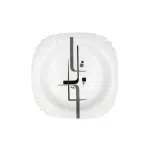 سرویس غذا خوری 40 پارچه اوپال هومیت طرح شایا خاکستری - Image 4