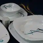سرویس غذا خوری 40 پارچه اوپال هومیت طرح آرشا فیروزه ای