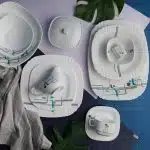 سرویس غذا خوری 40 پارچه اوپال هومیت طرح شایا آبی