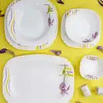سرویس غذا خوری 40 پارچه اوپال هومیت طرح زنبق