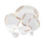 سرویس غذا خوری 40 پارچه اوپال هومیت طرح آیما طلایی