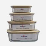 ظرف فریزری 4 تیکه درب بامبو یونیک کد 1407-UN - Image 5