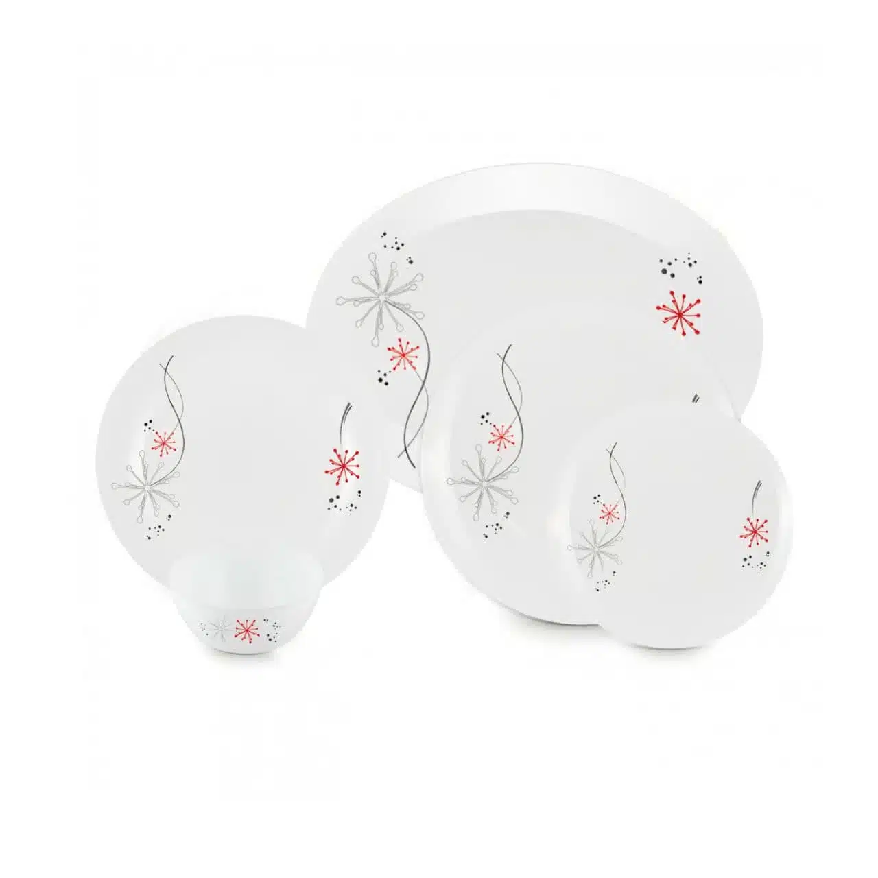 25-پارچه سرویس غذا خوری 25 پارچه اوپال هومیت طرح هانی قرمز - Image 1