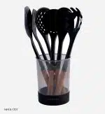 ست 7 پارچه کفگیر و ملاقه تفلن دسته چوبی نیوهوم NH15-1701