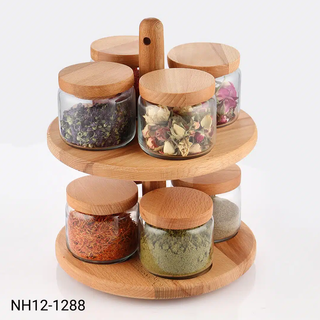 photo_2025-06-03_18-39-51 سرویس ادویه 2 طبقه گردان نیوهوم مدل NH12-1288 - Image 1