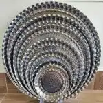 سینی استیل لب کنگره ای - Image 3