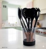 ست 7 پارچه کفگیر و ملاقه تفلن دسته چوبی نیوهوم NH15-1701