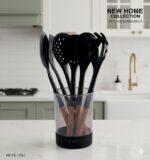 ست 7 پارچه کفگیر و ملاقه تفلن دسته چوبی نیوهوم NH15-1701 - Image 2