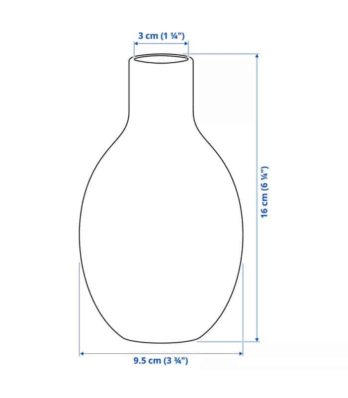 گلدان-ایکیا-مدل-blodbjörk-سایز-۱۶-سانتی-متری (3) گلدان ایکیا مدل BLODBJÖRK - Image 4