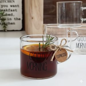 فنجان اسپرسو خوری پیرکس مدل GOOD MORNING