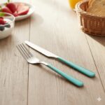 کارد و چنگال توت فرنگی دسته کریستال - Image 3