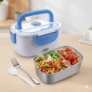 ظرف غذا برقی استیل لانچ باکس