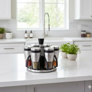 ست جا ادویه 6 پارچه پارس بلور مدل کد 1004