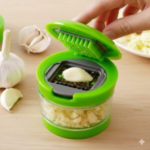 سیر خردکن دستی سبز 2 تیغه Garlic chopper 1 unnamed 4